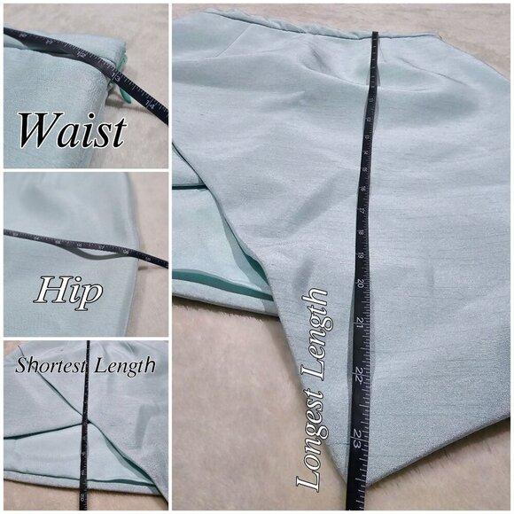 Cameo Ice Blue Wrap Skirt – Asymmetrical Hem & Side Zip | Size S | Rare Find - Picture 9 of 9